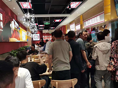 兰州陈记牛肉面山西太原店营业现场
